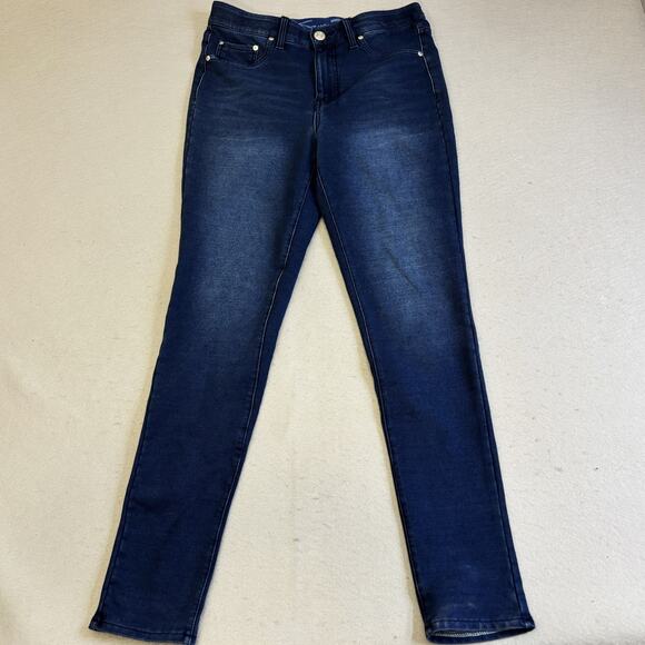 Seven7 Jeans Womens 6 Blue Denim Straight Leg Casual Pants Gorpcore Normcore - Picture 3 of 9